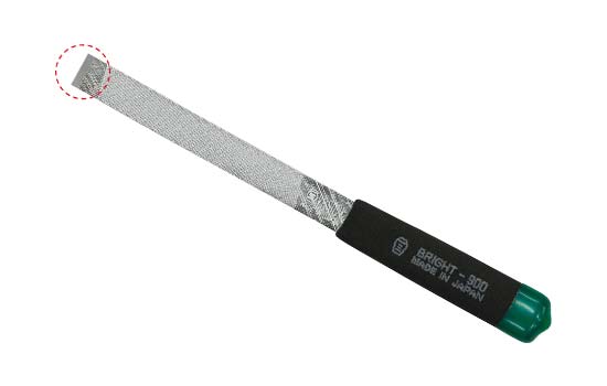 ヴァリト+S 全長155mm/刃長60mm 5本組ヤスリショートサイズ(1本入) ブライト900  中目