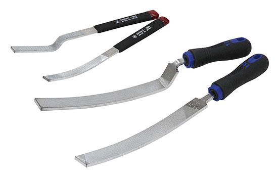 ヴァリト-M 全長315mm/刃長200mm 鉄工200mm 柄付き クランク型 ブライト900  荒目